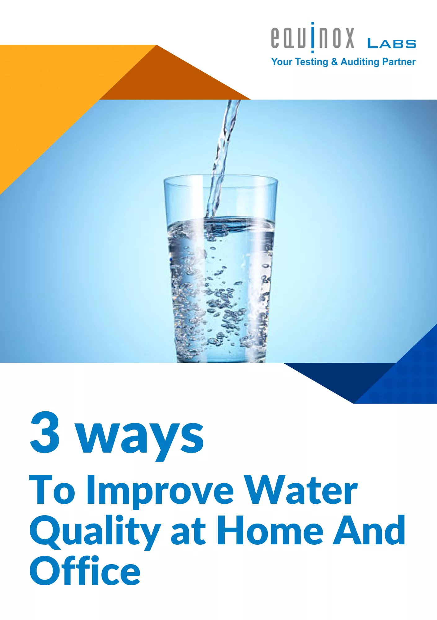 3 Ways to Improve Water Quality